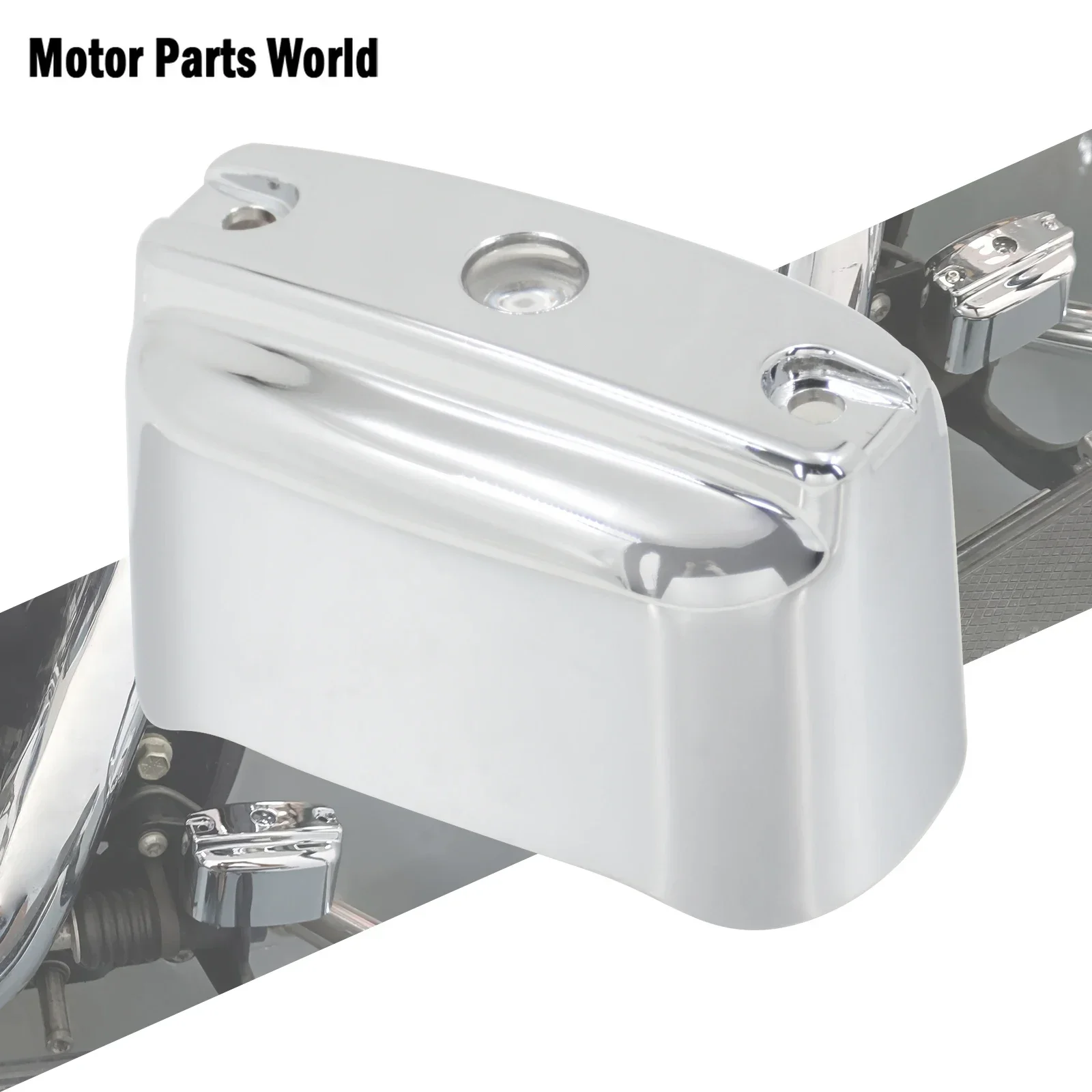 

Motorcycle Chrome Rear Brake Master Cylinder Cover For Harley Touring Street Glide 2000-07 Heritage Softail Fatboy FLSTF 00-2017