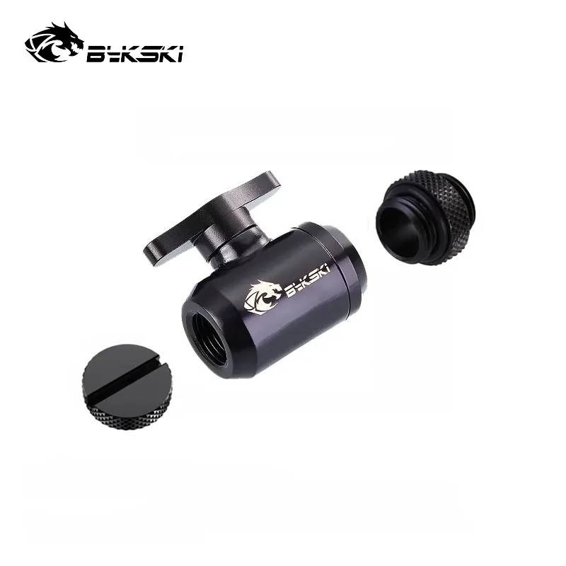 Bykski Computer Liquid Loop Build Water Valve Switch ,With Stop Sealing Plug ,Mini Male To Male  Fittings