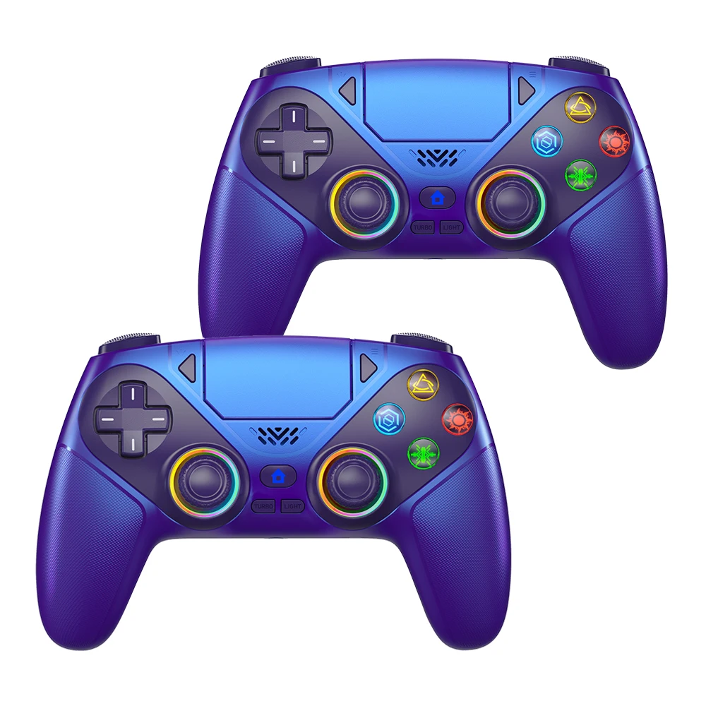 Gamepad RGB For Playstation 5/PS5 Pro/Slim/PC Wireless PS5 Controller Dual Vibration Macro/Turbo Function 3D Game Joystick image 3
