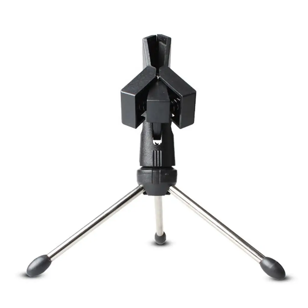 Universal Adjustable Desk Mic Stand Desktop Tabletop Table Top Short Microphone