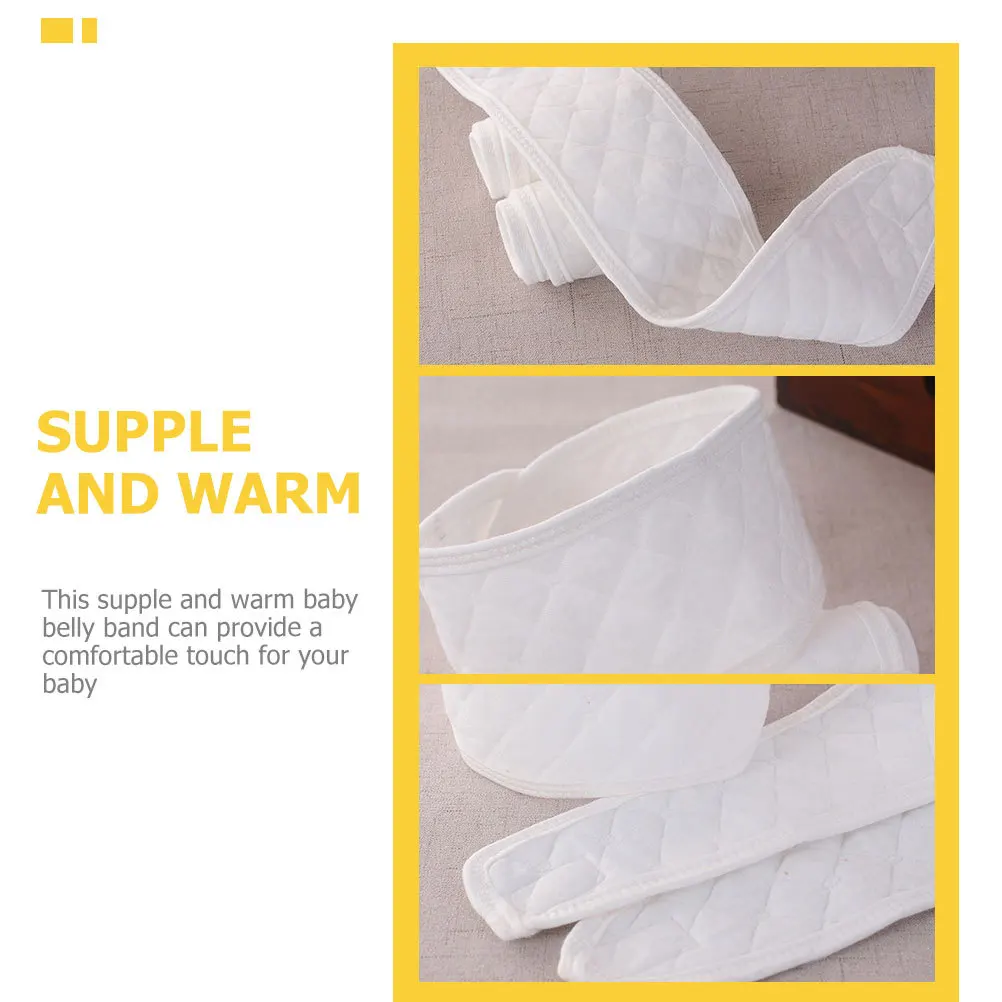 5 قطعة حزام بطن الطفل قسط القطن الجلد ودية قابلة لإعادة الاستخدام حزام للبطن لحديثي الولادة حماية البرد مريحة الحبل السري #1