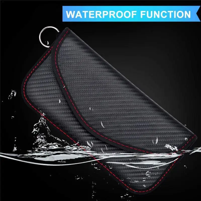 Signal Blocking Bag Mobile Phone RF Signal Blocker Car Key Faraday Bag Anti-Radiation Wallet Case Radiation Protection Pouch