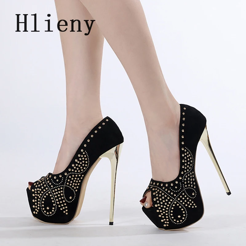 

Hlieny/Новые женские туфли-лодочки на платформе в уличном стиле, дизайнерские туфли-лодочки с открытым носком, пикантные вечерние сандалии на высоком каблуке-шпильке для ночного клуба