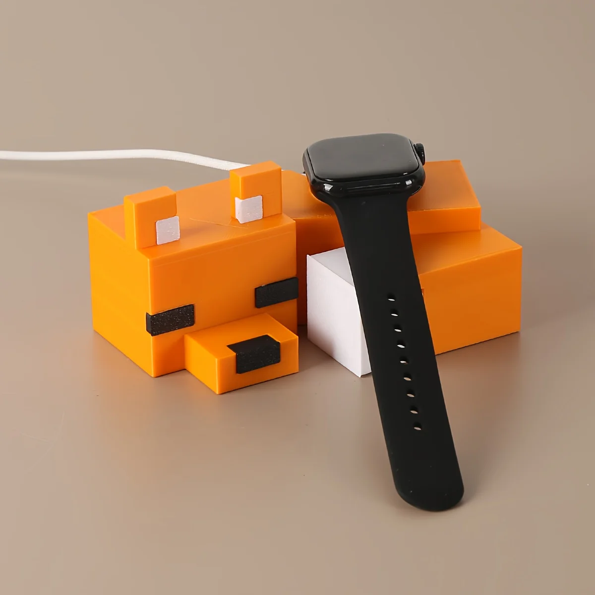 

Цельная зарядная база для умных часов Pixel Fox со стереогарнитурой, стандартное зарядное устройство, подарок для подруги и любителей животных