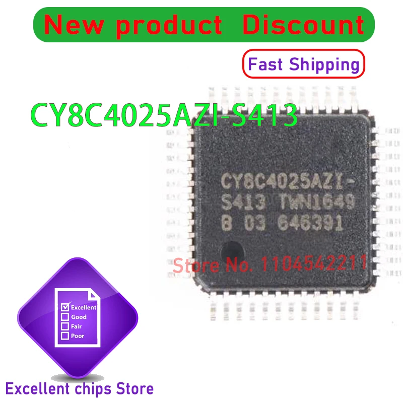 2 STKS ~ 10 STKS/PARTIJ CY8C4025AZI-S413 CY8C4025AZI TQFP Nieuwe Originele Echte Ic