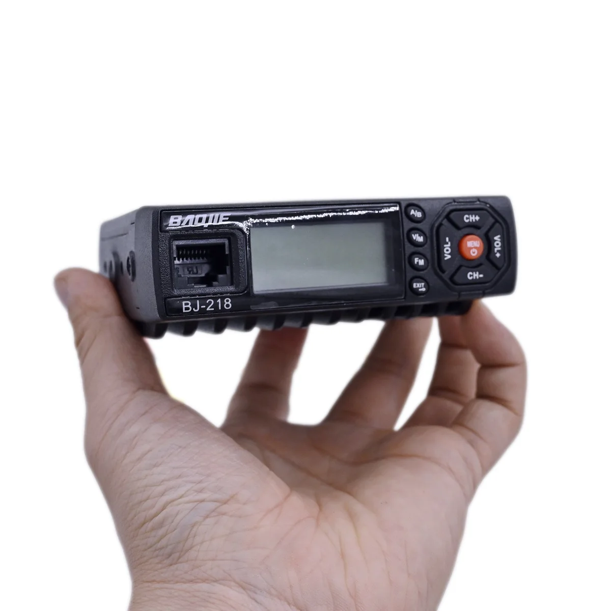 Baojie BJ-218 Mini Car Mobile Radio Dual Band 2m 70cm 25W 256CH CTCSS with Cigarette Lighter Power Cable & Microphone Kit