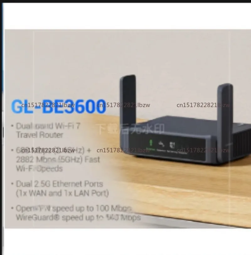 -BE3600( Slate 7) Wi-Fi 7 Travel Router-Dual 2.5G Ports for Fast Streaming, Gaming & Secure On-the-Go Connectivity