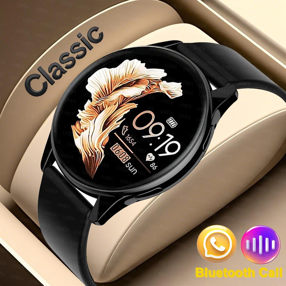 2026 ساعة ذكية عصرية للنساء هدية الكريسماس شاشة كاملة بلوتوث دعوة صور مخصصة متعددة الوظائف ساعات رجالية أندرويد IOS