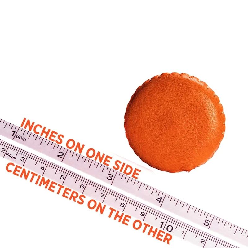 เทปวัดหนัง, เทปวัดร่างกายแบบพับเก็บได้ด้วยมือ, เทปวัดกระเป๋าผ้านุ่มขนาดเล็ก 60 นิ้ว/150 ซม.