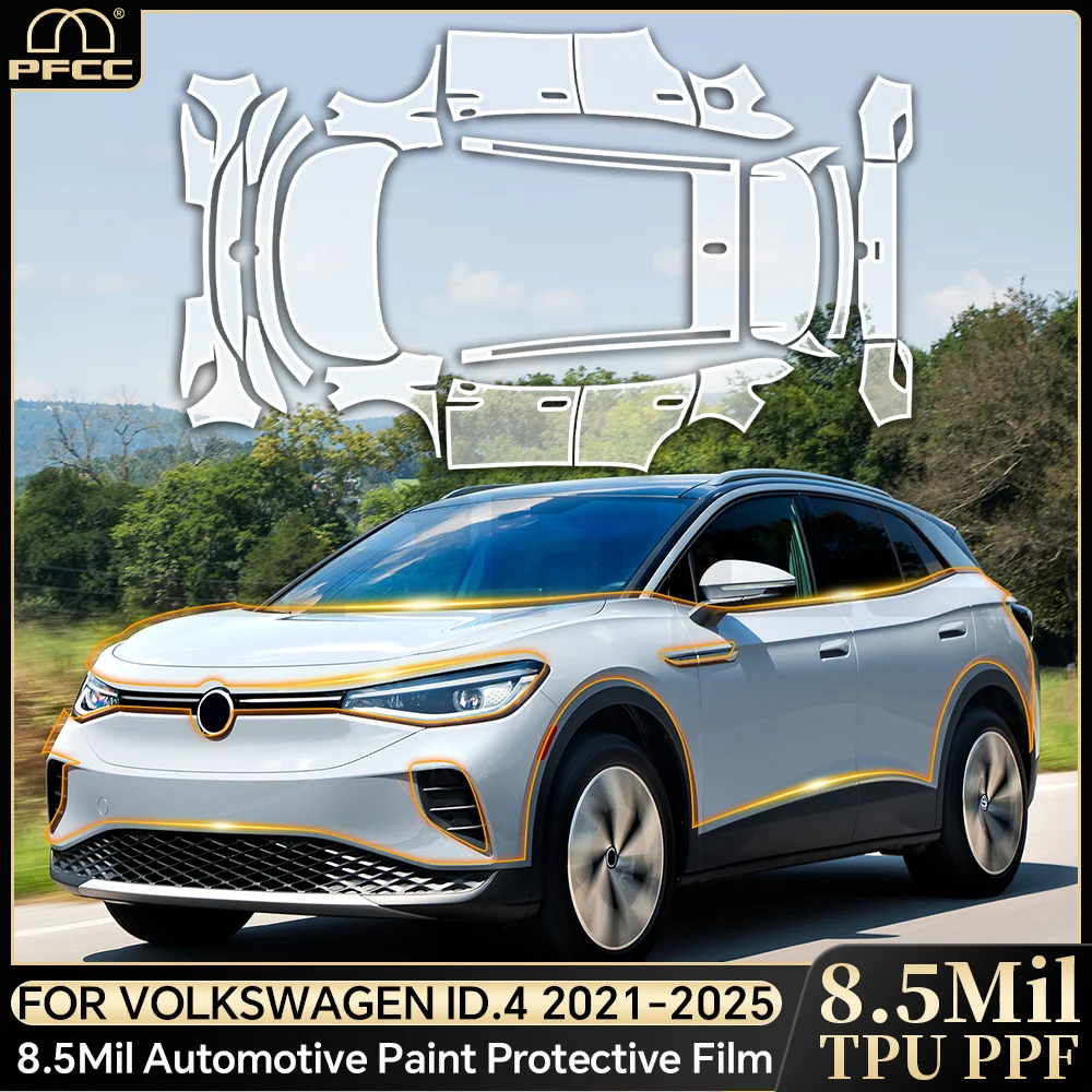 

TPU For Volkswagen ID.4 2021-2024 Paint Protection Film Anti-scratch Pre-cut PPF Car Body Clear Bra Resistant Car Accessories