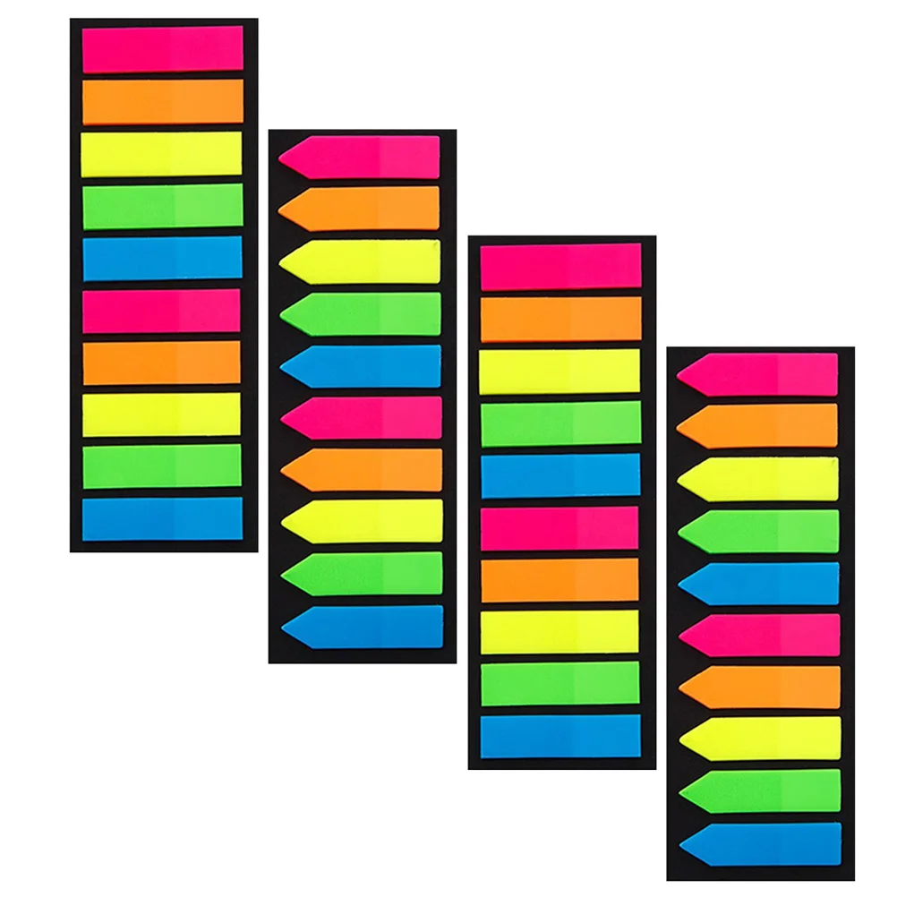 

4pcs Self Adhesive Notes Tabs Pet Flags Page Markers Sticky Document Binder Office Stationery Practical Gifts Book Accessories