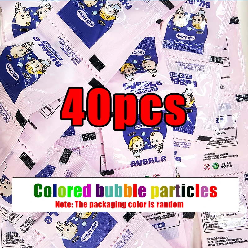 10-40 pièces Machine à bulles supplément savon liquide bulle colorée granulés concentrés 10 pièces ≈ 750ml pistolet à bulles supplément granule