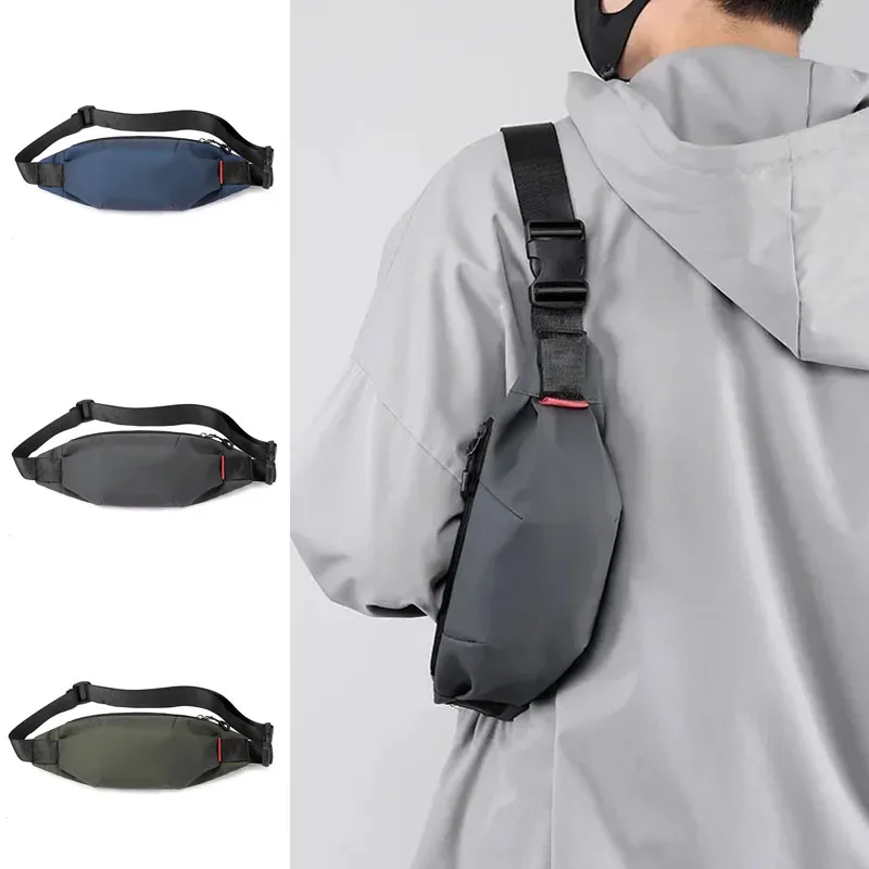 

Men Waist Bag Young College Students Travel Men Crossbody Bag Male Belt Bag Waterproof Fashion Chest Bags Мужская Сумка Поясная