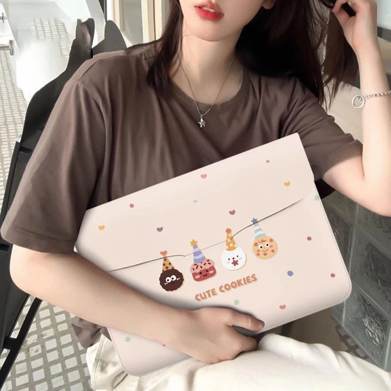 V-SION original illustration laptop bag 14 inch female iPad inner bag suitable for Lenovo Air, Apple Mac laptop, Huawei 15 inch