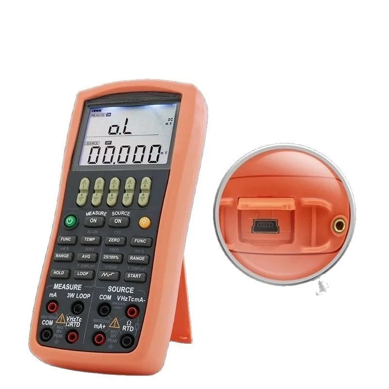 Professional Multifunction Process Calibrator 4-20mA Loop Calibrator Thermocouple Pressure Calibration Meter Signal Generator