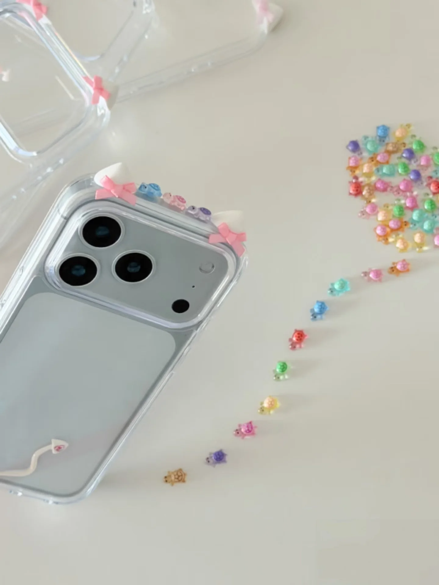 Korean Trend Good Luck Resin Turtle Ornaments Wholesale Wealth Love Health Luck Charms DIY Phone Case Jewelry Making Supplies