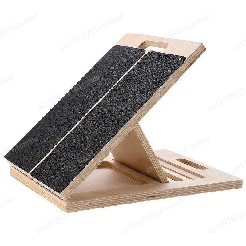 

Household Adjustable Balance Wooden Board Calf Stretch Fitness Pedal Wooden Tension Board