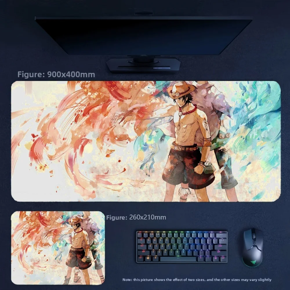 High Definition Animation ONE PIECE Luffy Zoro Leather Mouse Pad Comfortable Leather Material Waterproof and Anti Slip Table Mat