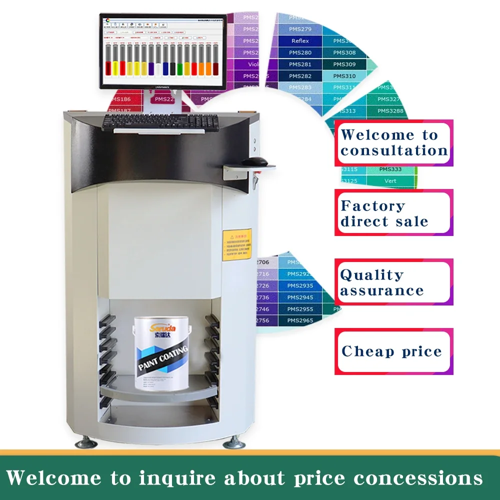 Computerized color mixing machine/automatic paint dispenser/automatic paint tinting machine with free calibration Soruda 2021.ho