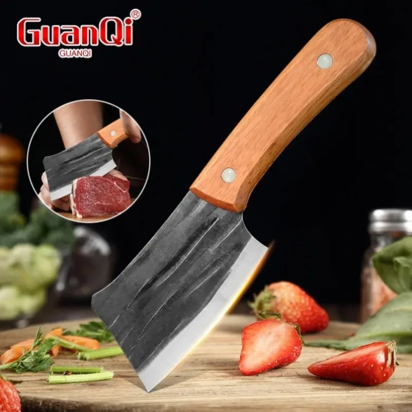 فائدة سكاكين المطبخ الشيف اللحوم الساطور الأسماك الفاكهة سكين Barbece الأسماك قطعة العاج القاطع الخشب مقبض سكين الجزار جيدة للطبخ #1