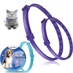 Pet Calming Collar Anxiety Relief Stress Reduction Pacify Soothing TPR Adjustable Waterproof Dog Cat Necklace Pet Supply