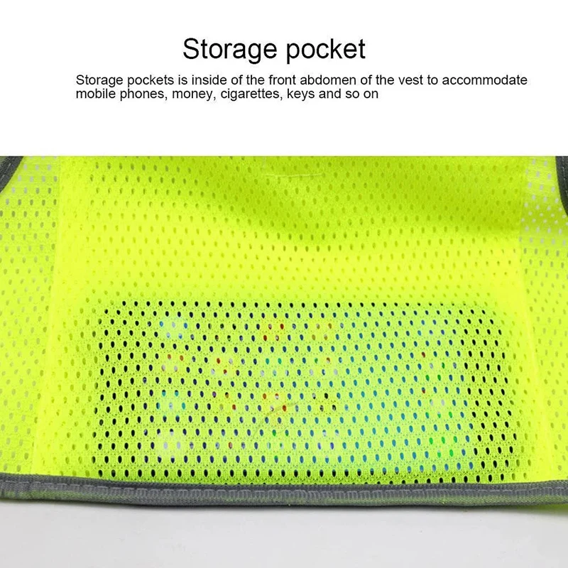 Safety Reflective Vest 360 Degree No-Angle Reflective Strip For Walking Running Cycling Sports Day And Night