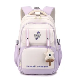 Zaino per scuola primaria con ciondolo gelato 1-6 borse da scuola colorate carine per ragazze zaini impermeabili di grande capacità sac