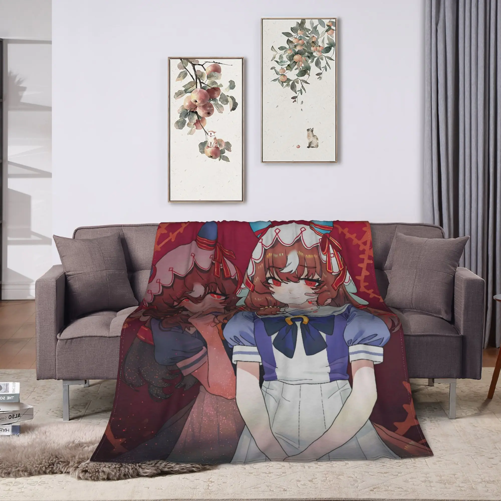 Umamusume Pretty Derby Blankets Haru Urara Warm Soft Plush Bedding Throws For Couch Chair Travel Flannel Bedspread Bed Cover