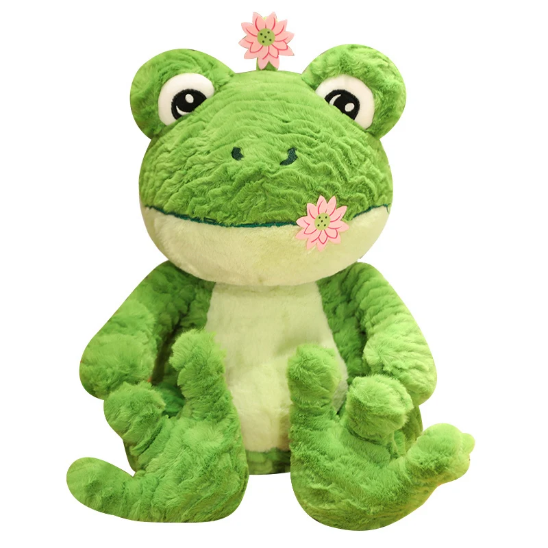 25-60CM Kawaii Fortune Frogs Plush Toy Soft Stuffed Animal Lovely Big Eyes Anime Doll Baby Hug Pillow Children Boy Birthday Gift