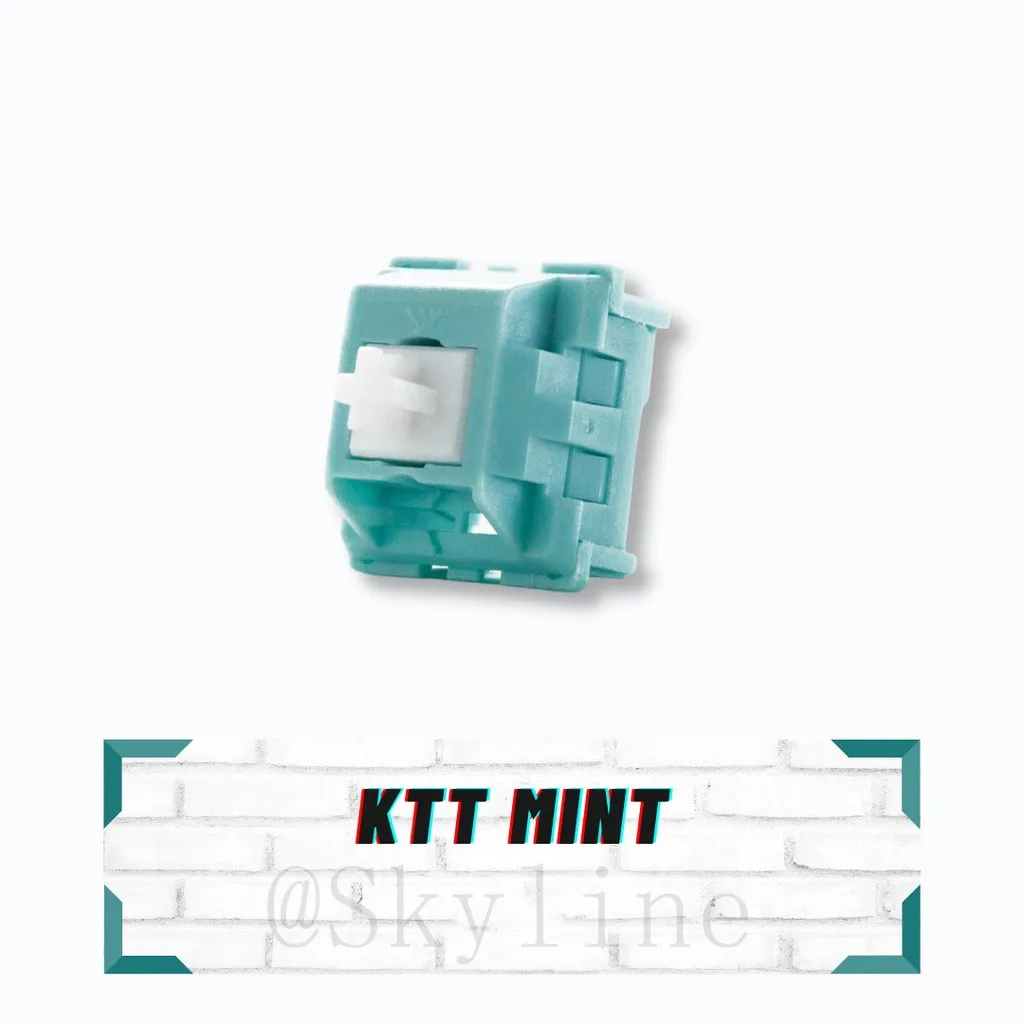 KTT Mint interruptor lineal para teclado mecánico, SMD LED, interruptor de 3 pines, interruptor lineal