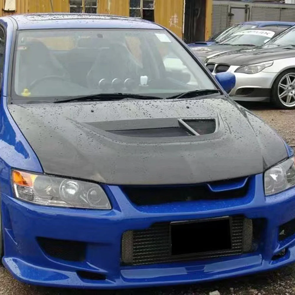

Hot Sale Enginne Carbon Fiber Hood Bonnet For Mitsubishi EVO 7 8 9 , 100% tested well