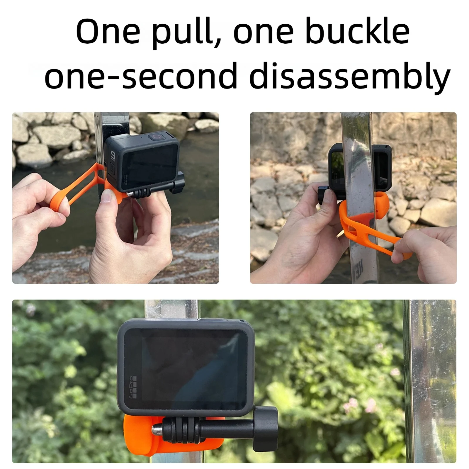 Ronkoen Mini Flexible Bracket Adjustable Silicone Mount Action Camera For Gopro Insta360 DJI Action Camera Accessories