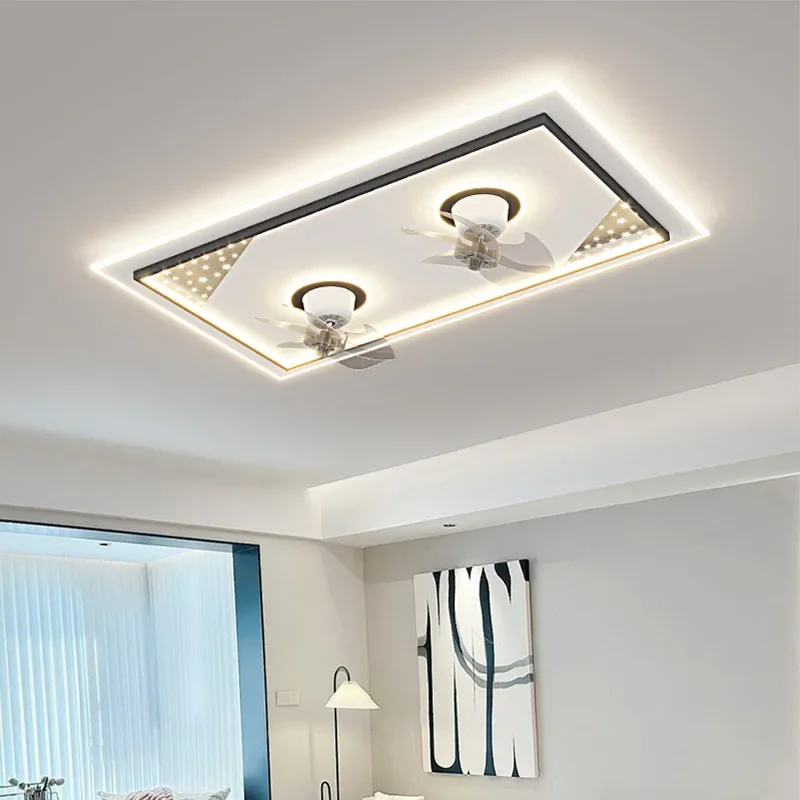Nordic Modern Ceiling New Living Room Integrated Package Combination Whole House Fan Lighting