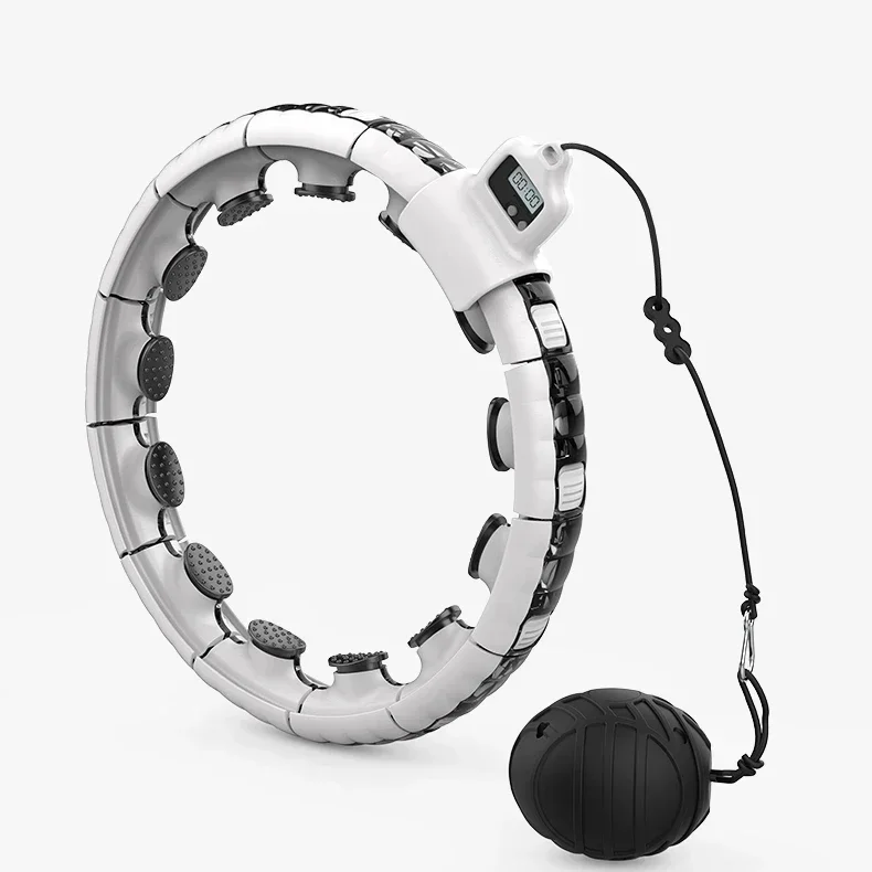 

16 Section new smart fitness detachle adjustle weight loss hula hoops with vibration fitness ball