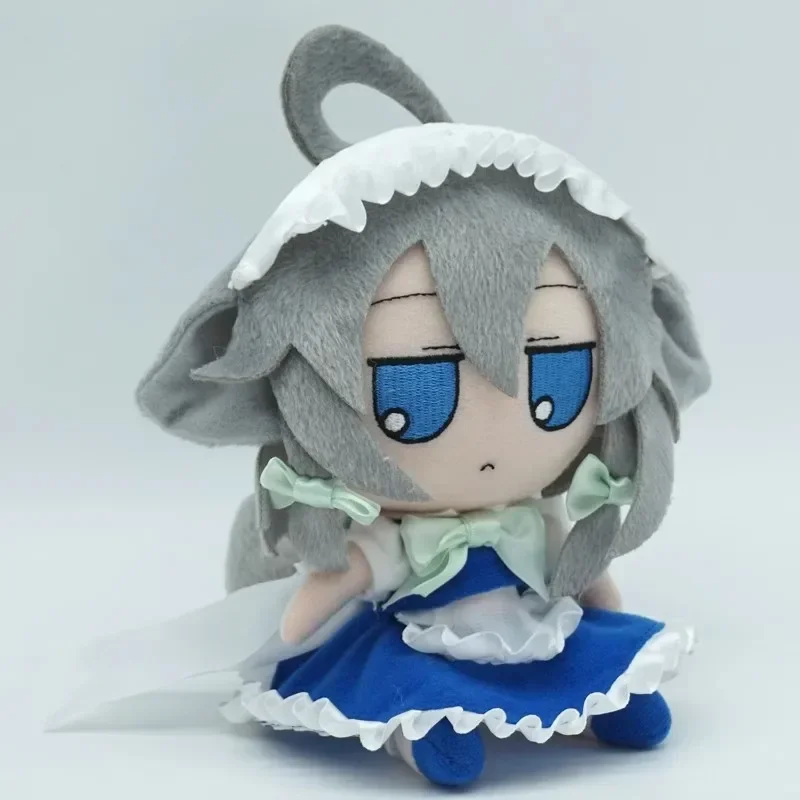 16cm Touhou Project Anime Periphery Figure Fumo Inu Sakuya Plush Doll Figurine Kawaii Decorat Plush Kids Toys Christmas Gifts