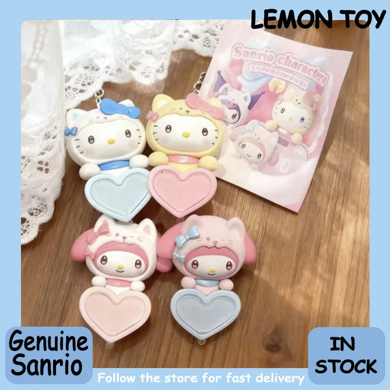 Véritable Sanrio Guardian Meow groupe Hipper série boîte aveugle Hello Kitty mignon Mini Collection ornement de bureau mode tendance cadeau