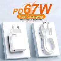 67W USB Fast Charger for Xiaomi 14 13 12 11 10 Ultra Redmi Note 12T 13 Pro Turbo Quick Charge Type C USB Charging Cable