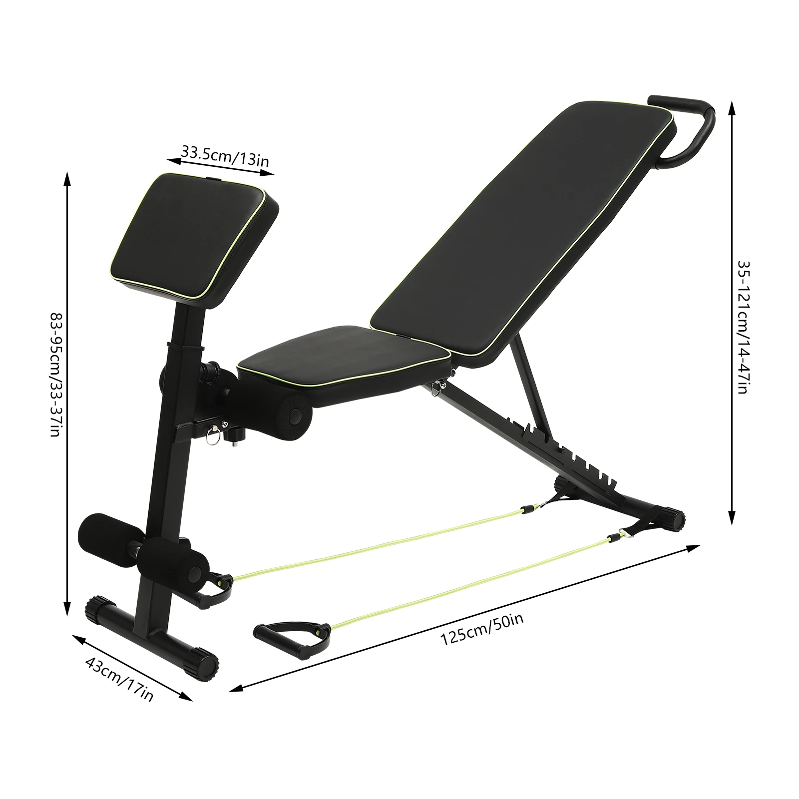 Universal Weight Bench 1102 lbs Capacity Foldable Press Bench of Home Gym Strength Training Incline Decline Flat for Full Body