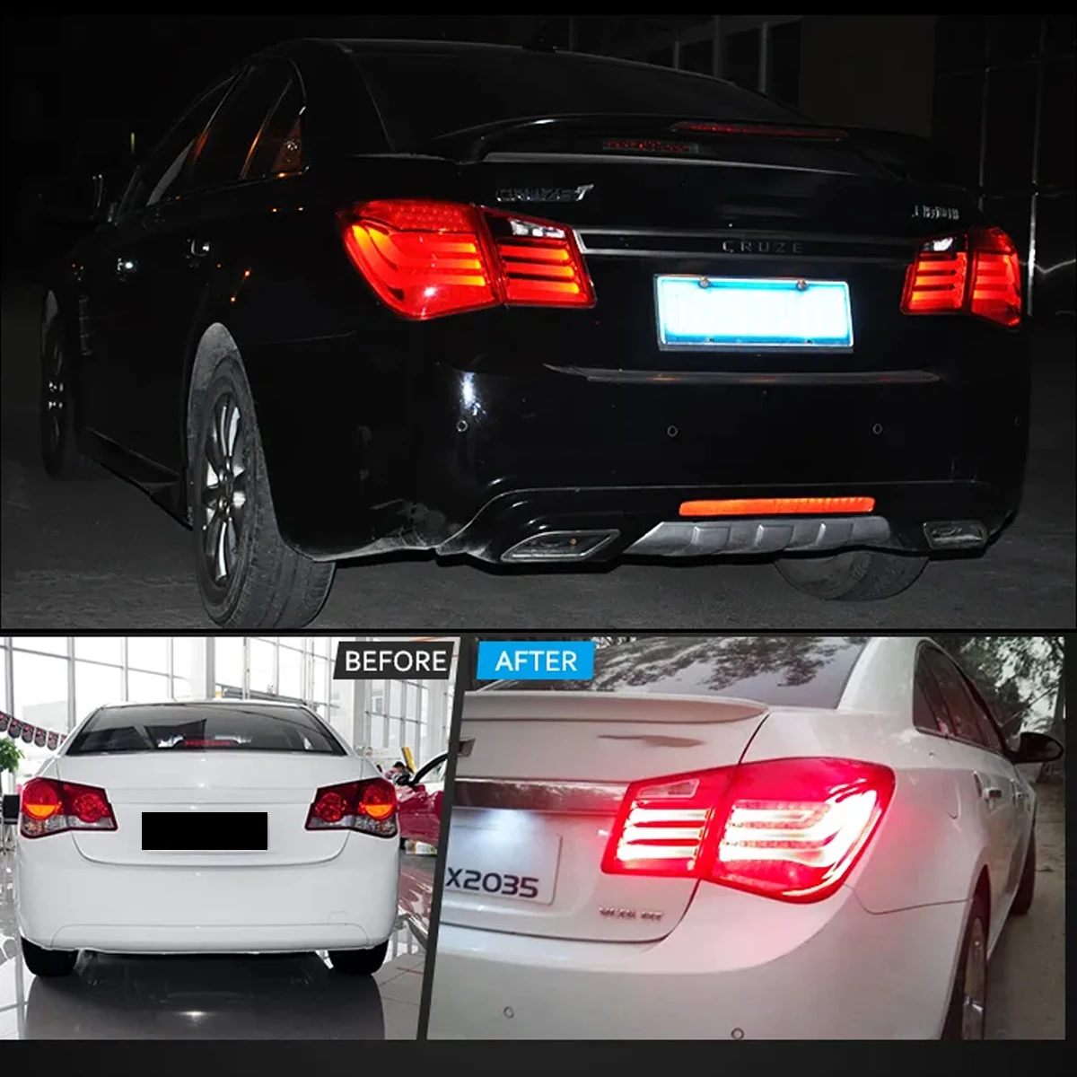 

Автомобильный фонарь, светодиодные задние фонари в сборе, задний фонарь 1-го поколения J300 2010-2014, задний фонарь для Chevrolet Chevy Cruze