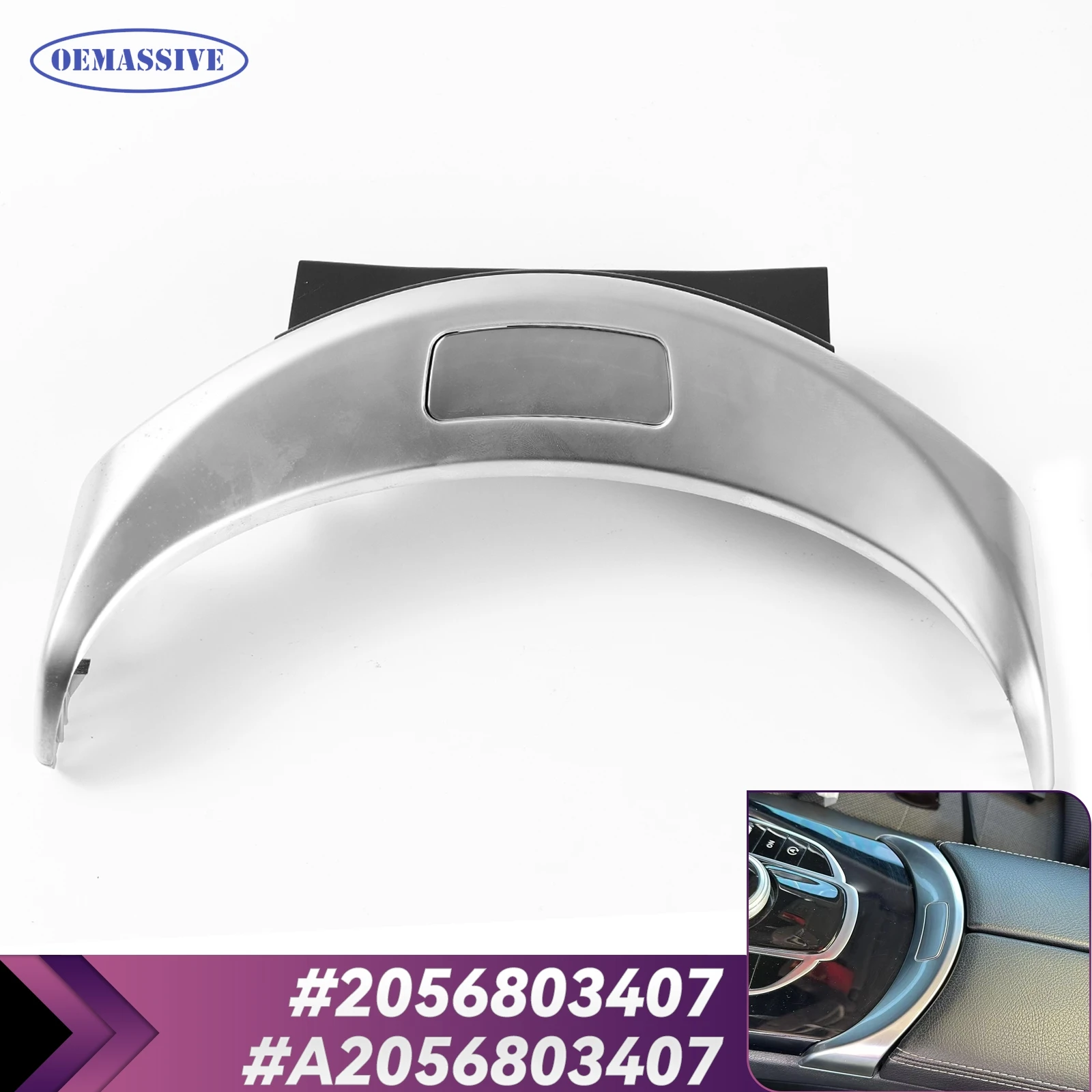 

Car Center Console Armrest Cover Button Storage Box Fit For Mercedes BENZ C Class W205 C300 C400 GLC W253 2056803407 A2056803407