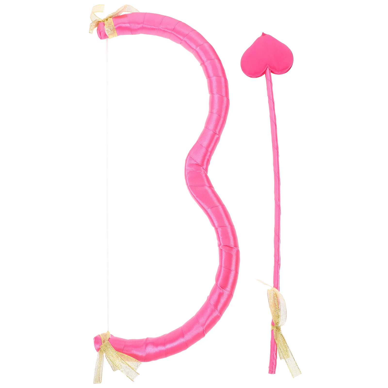 

1 set Cupid Arrow Props Valentine Party Supplies Cosplay Bow Costume Accessories Melon Red Lightweight Foam Durable School Stage