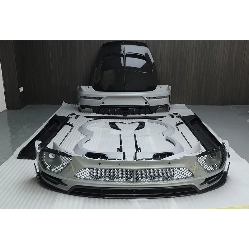 أعلى تصنيف MSY طقم الجسم لعام 2020 + بنتلي بينتاغا ألياف الكربون الجافة طقم الجسم هود التنانير الجانبية مصدات السيارة