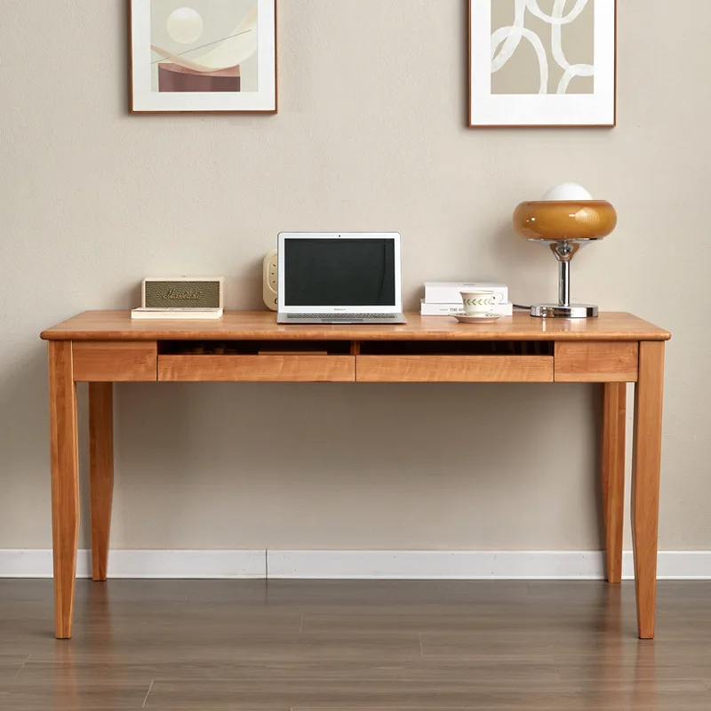 

Customizable Solid Wood Desk Oak Home Bedroom Children's Writing Desk