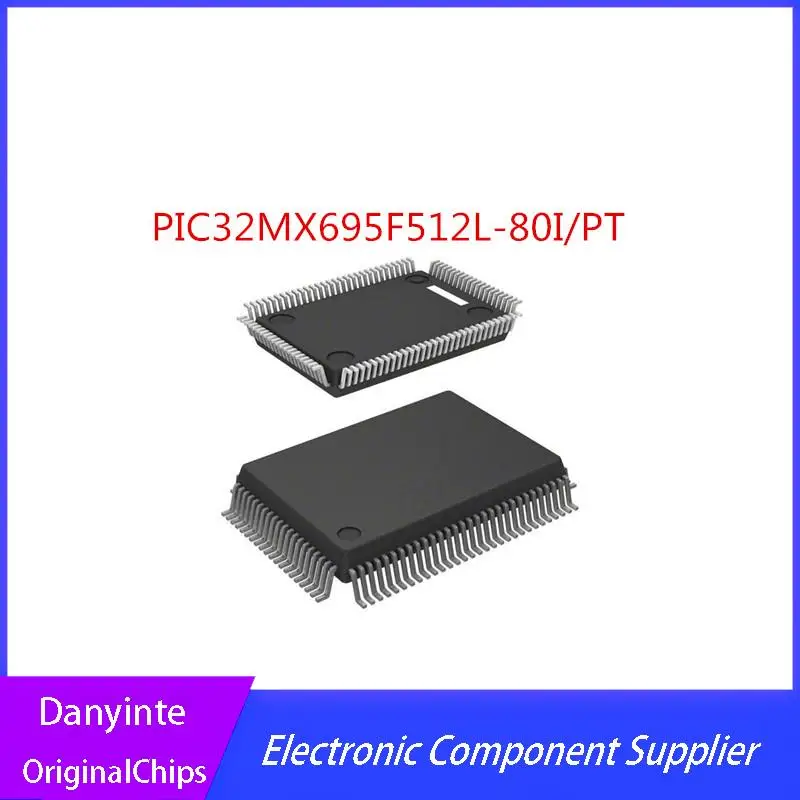 

2PCS/LOT PIC32MX695F512L-80I/PT PIC32MX695F512L PIC32MX695F512 QFP100