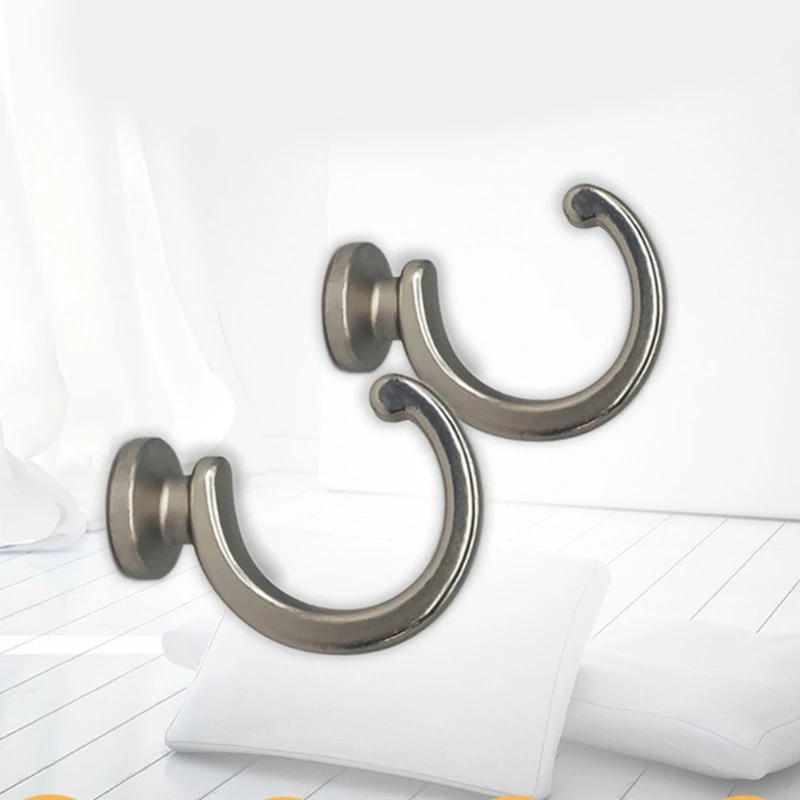 2pcs/set Home Hardware Curtain Tieback European Wall Hook Curtain Buckle,U - shaped Curtain Hooks Buckle Accessories Handle Feel