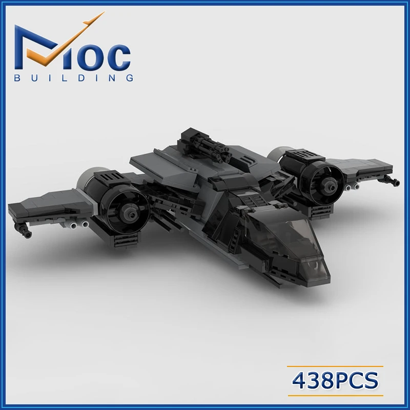 438pcs Star Movie Serie Interplanet The Buccaneer Building Block MOC Spaceship Model Assembly Bricks Toy For Kid Gift MOC-90680