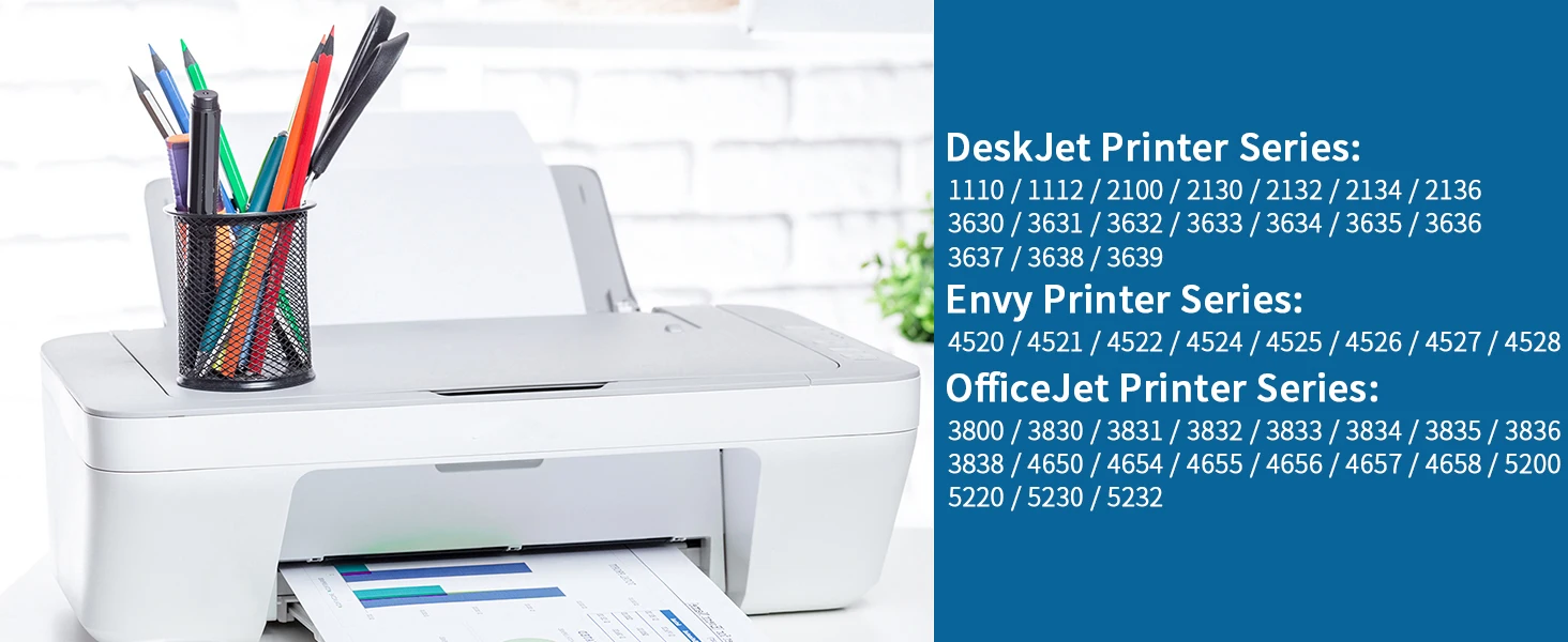 Jhaan 302XL-Multipack-2x Tintenpatronen, kompatibel mit HP 302XL für HP Envy 4525 4520 4522, Officejet 3830 3831, Deskjet 3630 – Detail 1