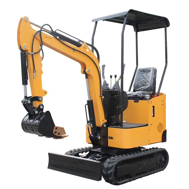 Mini Excavator 0.8 Ton  Farming China  Easy To Operate Crawler  Diggers 1  Garden  Tractor Household