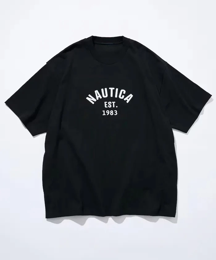 ARCH LOGO NAUTICA Camiseta de moda informal con logotipo de marca, camiseta gráfica de algodón para hombres y mujeres, ropa de calle de verano