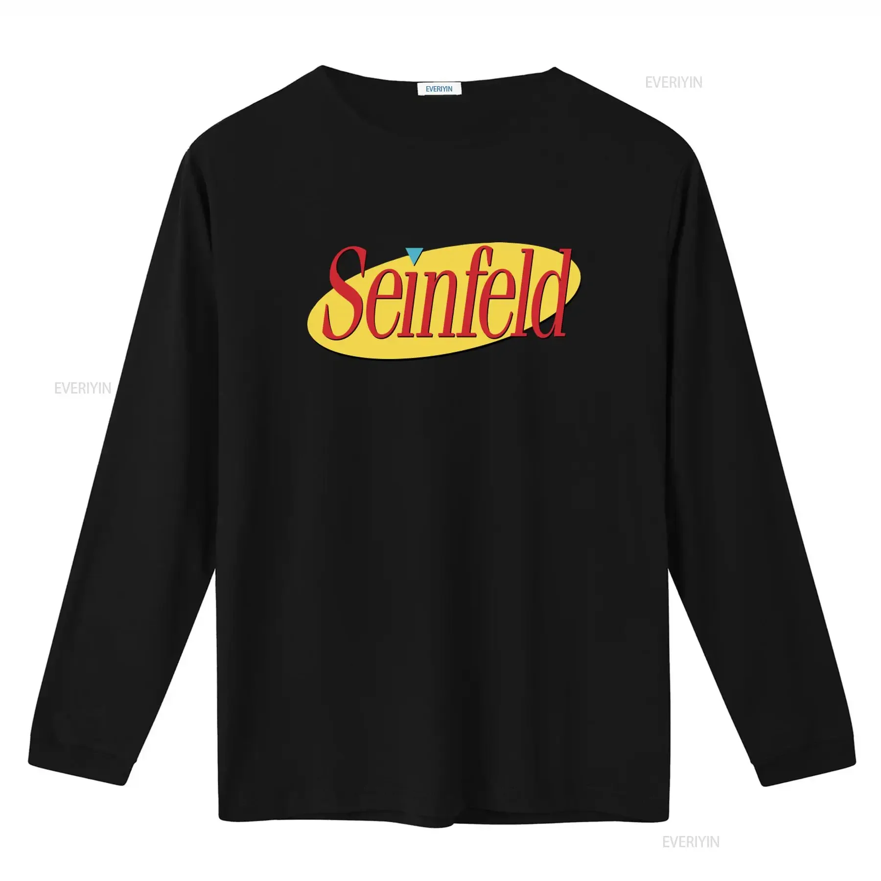 Men's Homage Seinfeld Show About Nothing T Shirt Blue Size L vintage Washed homme Versatile Breathable Soft Unisex streetwear